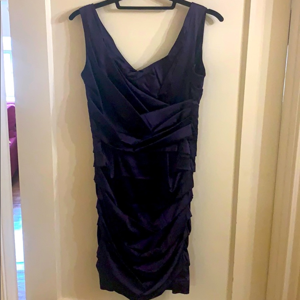 Silk Teri Jon purple 6 cocktail dress